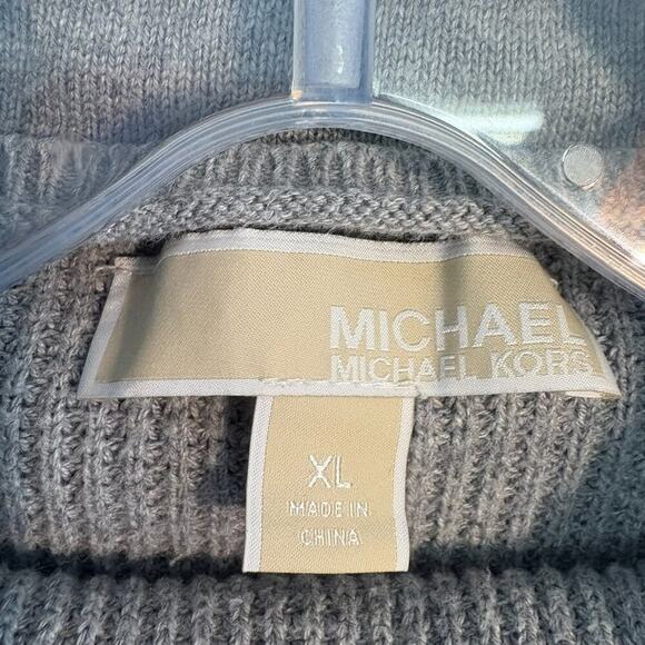Michael Kors Women’s Knit Pullover Sweater Gray size XL - Picture 3 of 3